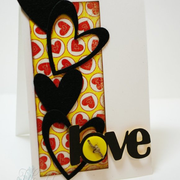 Lot of 3 cuttlebug 2” x 6” dies (fruit & tags, hearts & stamps, flowers) - Picture 9 of 14